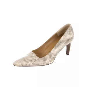 GUCCI SNAKESKIN PUMPS, US size 7.5. Beautiful!